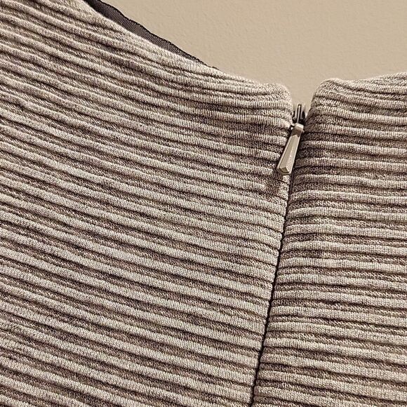 French Connection Grey Ribbed Tank Dress Pockets Womens 10 NWT - Picture 10 of 11